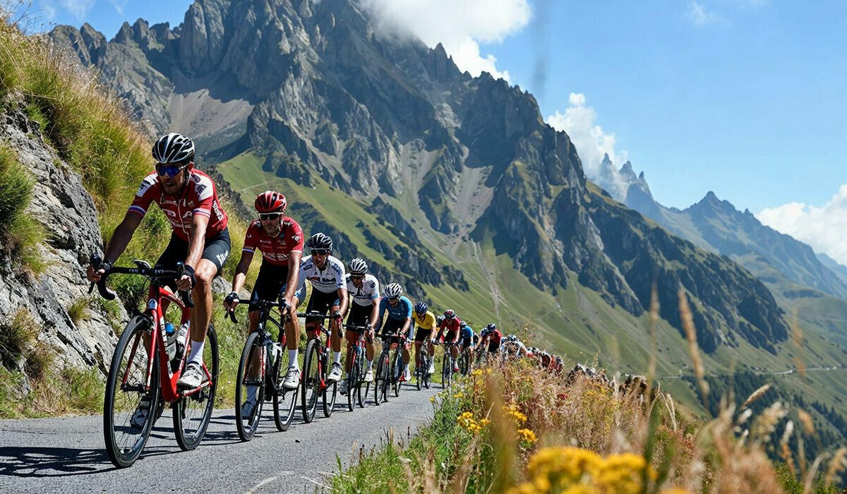 Groupe de cyclistes